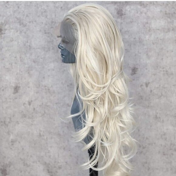 Long Wavy Blonde Lace Wig